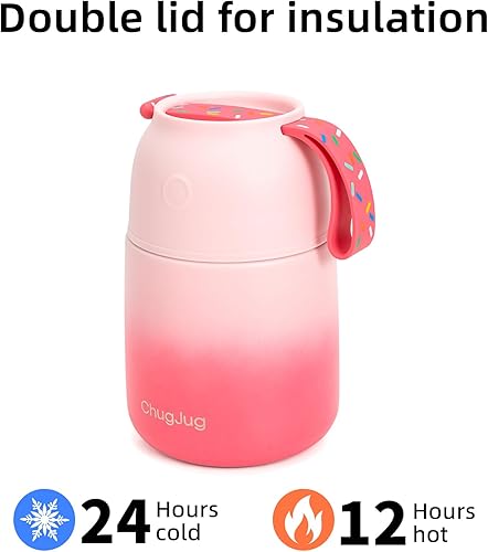 Miniatura 2 de Termo para comida caliente para adultos y niños  boca ancha, tarro de alimentos aislado de 26 onzas con cuchara, termo de sopa a prueba de fugas