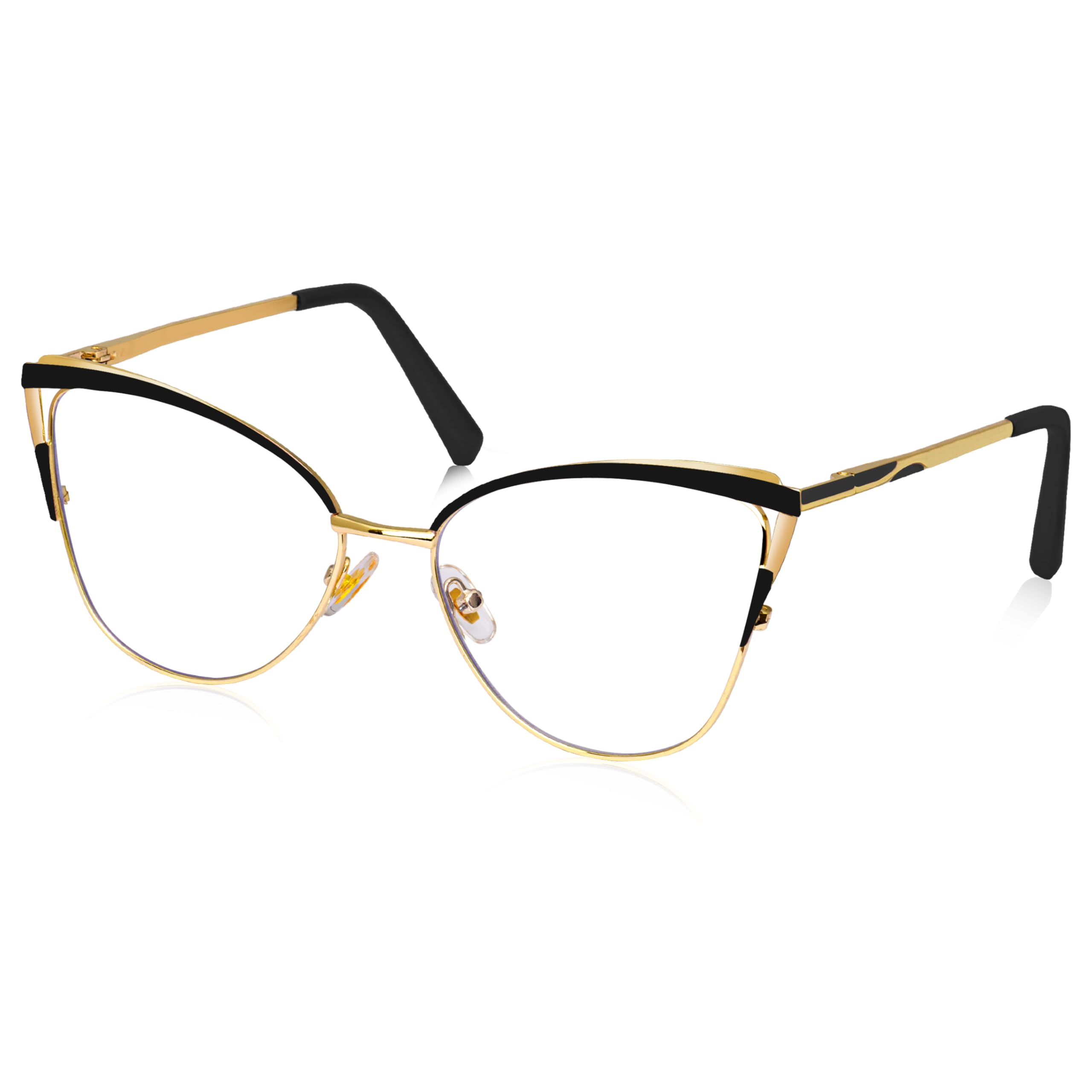 Dervin Blue Light Blocking Cat Eye Eyeglasses for Women | Zero Power, Anti-Glare, Retro Cat Eye Frame, UV Protection | Blue Cut Glasses for Computer/Tablet/Laptop/Mobile-image-31