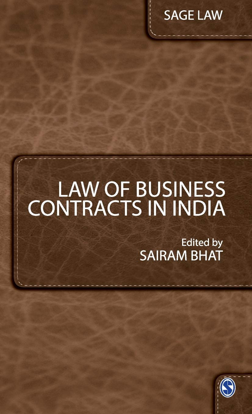 Law of Business Contracts in India (SAGE Law)