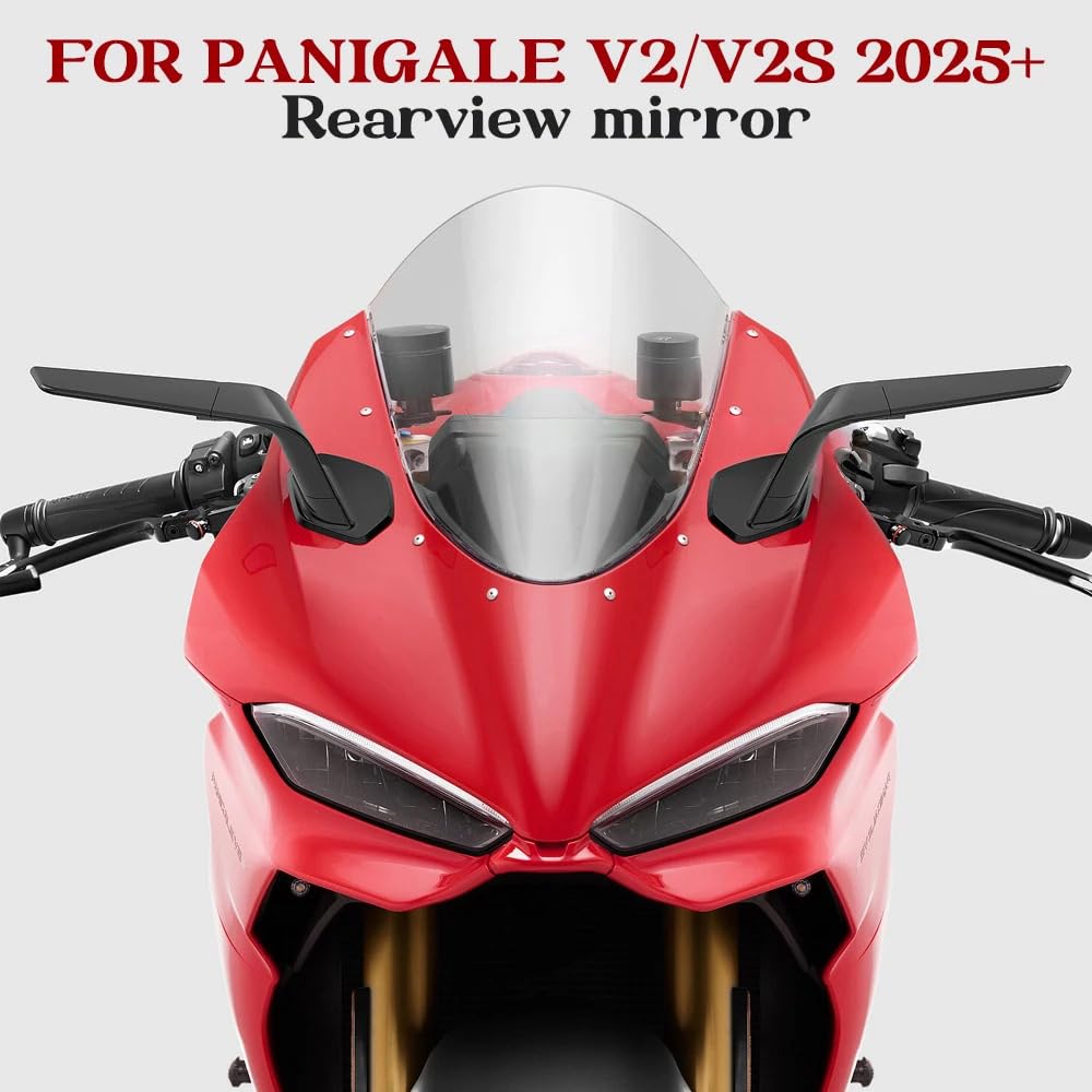 Kit specchietti retrovisori regolabili "Stealth" con alette aerodinamiche per Ducati Panigale V2 S (2025-2026)