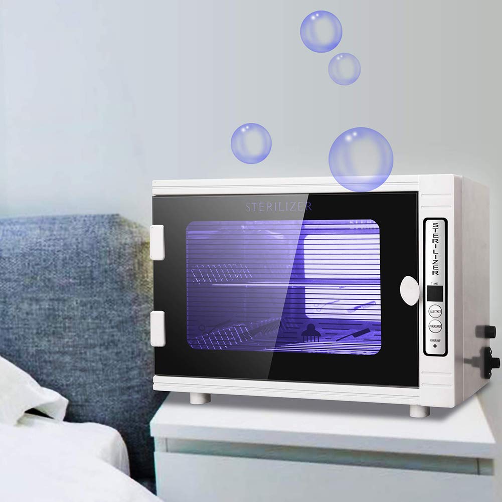 WSHA Scatola per sterilizzatore UV Scatola per disinfezione UV con capacità 12L, 5-60 Minuti, per Attrezzi Spa, Barbiere, Clinica