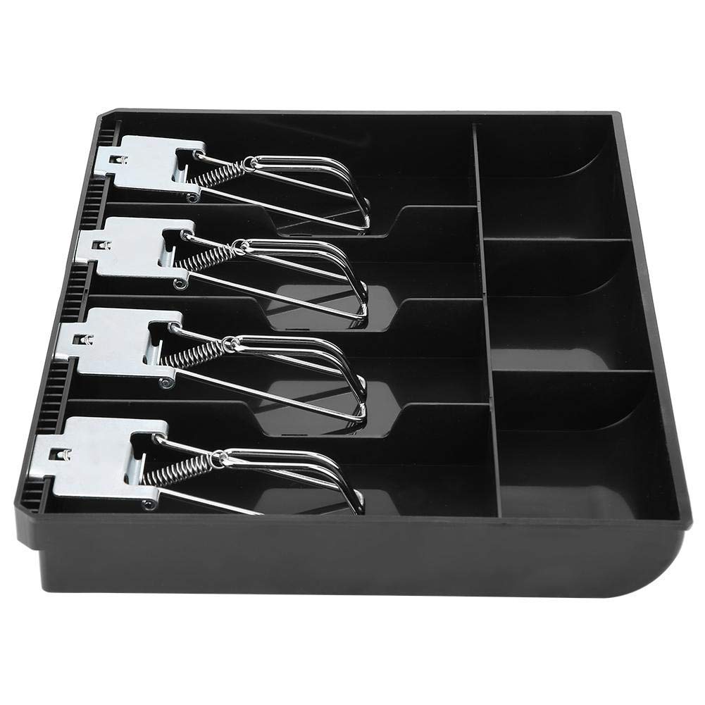 Cash Drawer Register Insert Tray Replacement Cashier with Metal Clip 4