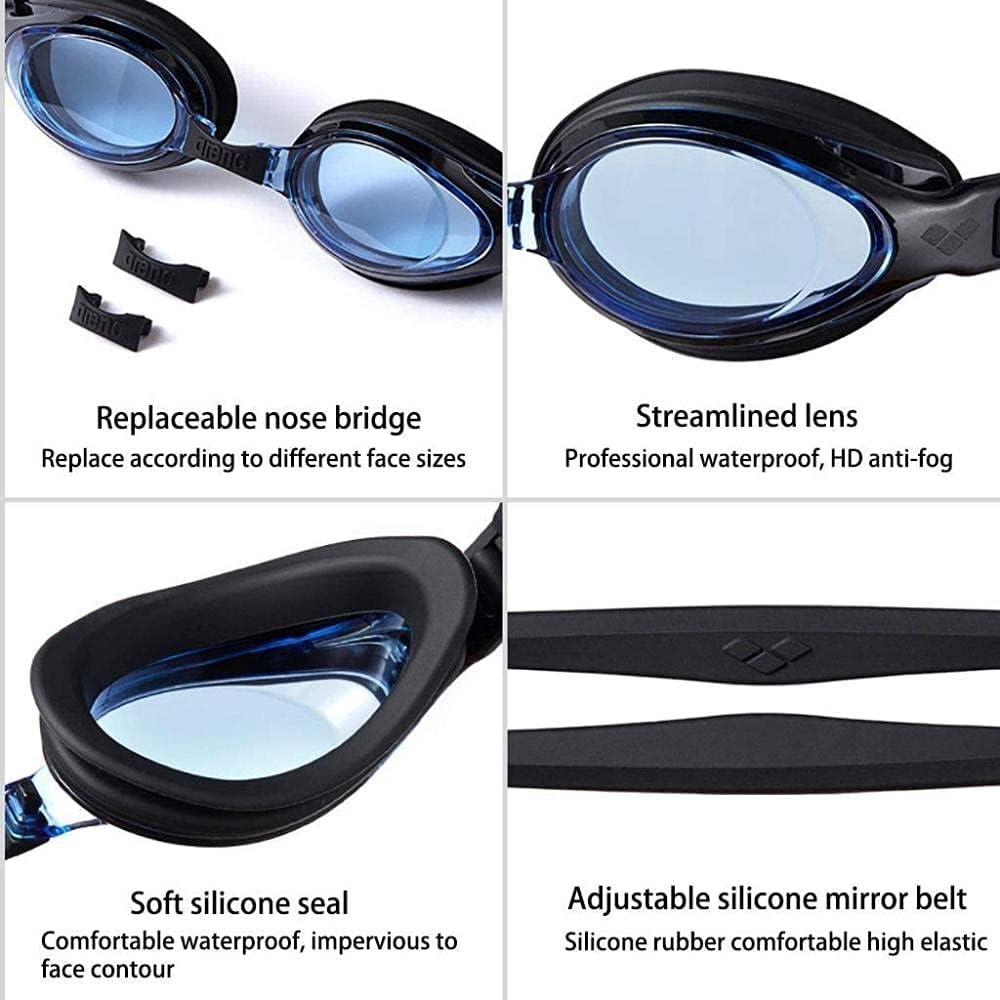 [NMNMNM] スイミングゴーグルHd防曇大型防水スイミングゴーグルプロのスイミングゴーグルスイミングゴーグル大人の男性子供6-1