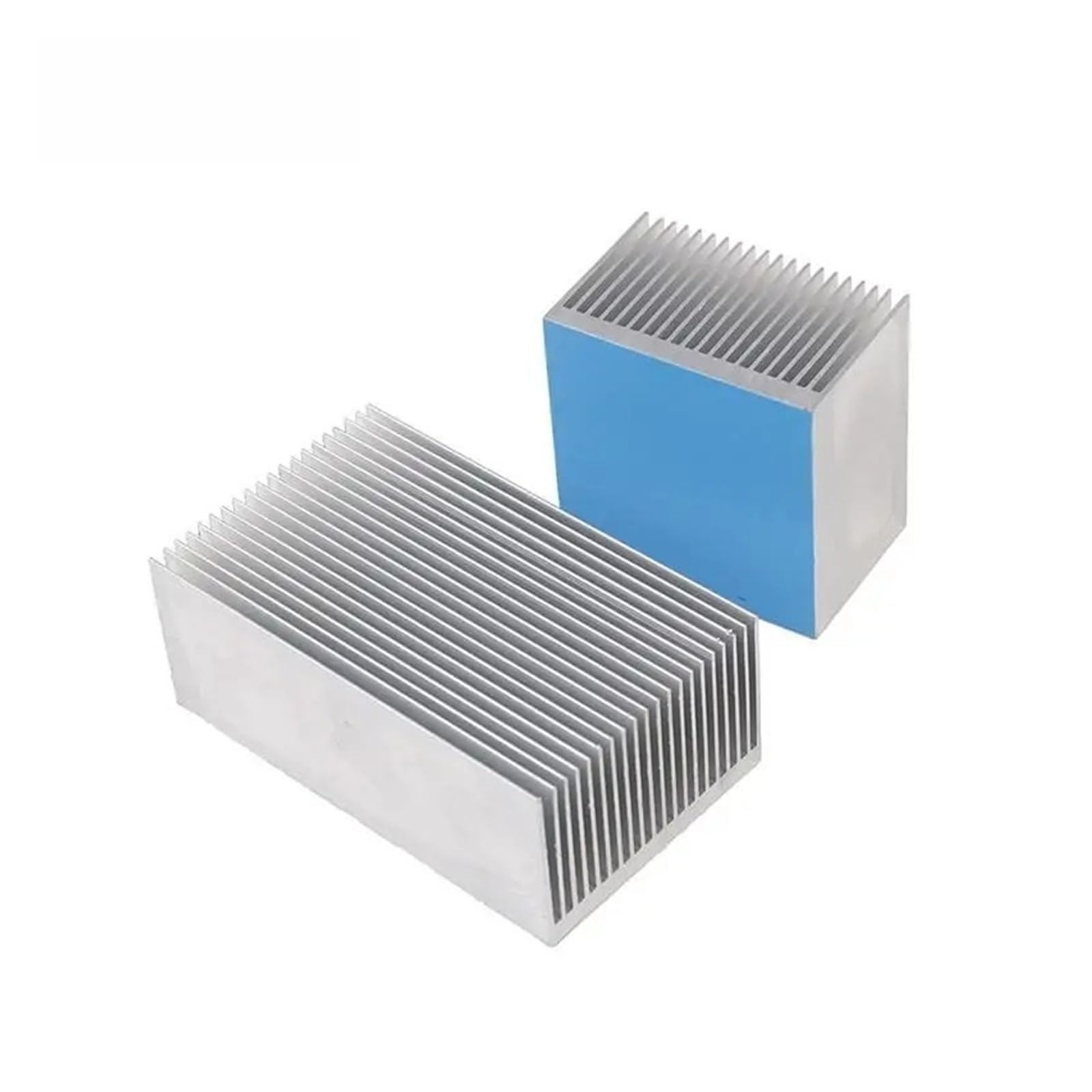 1 dissipatore di calore in alluminio, 60 x 60 x 39 mm, 100 x 60 x 39 mm, per radiatore con chip LED IC ad alta potenza con nastro termico (100 mm)