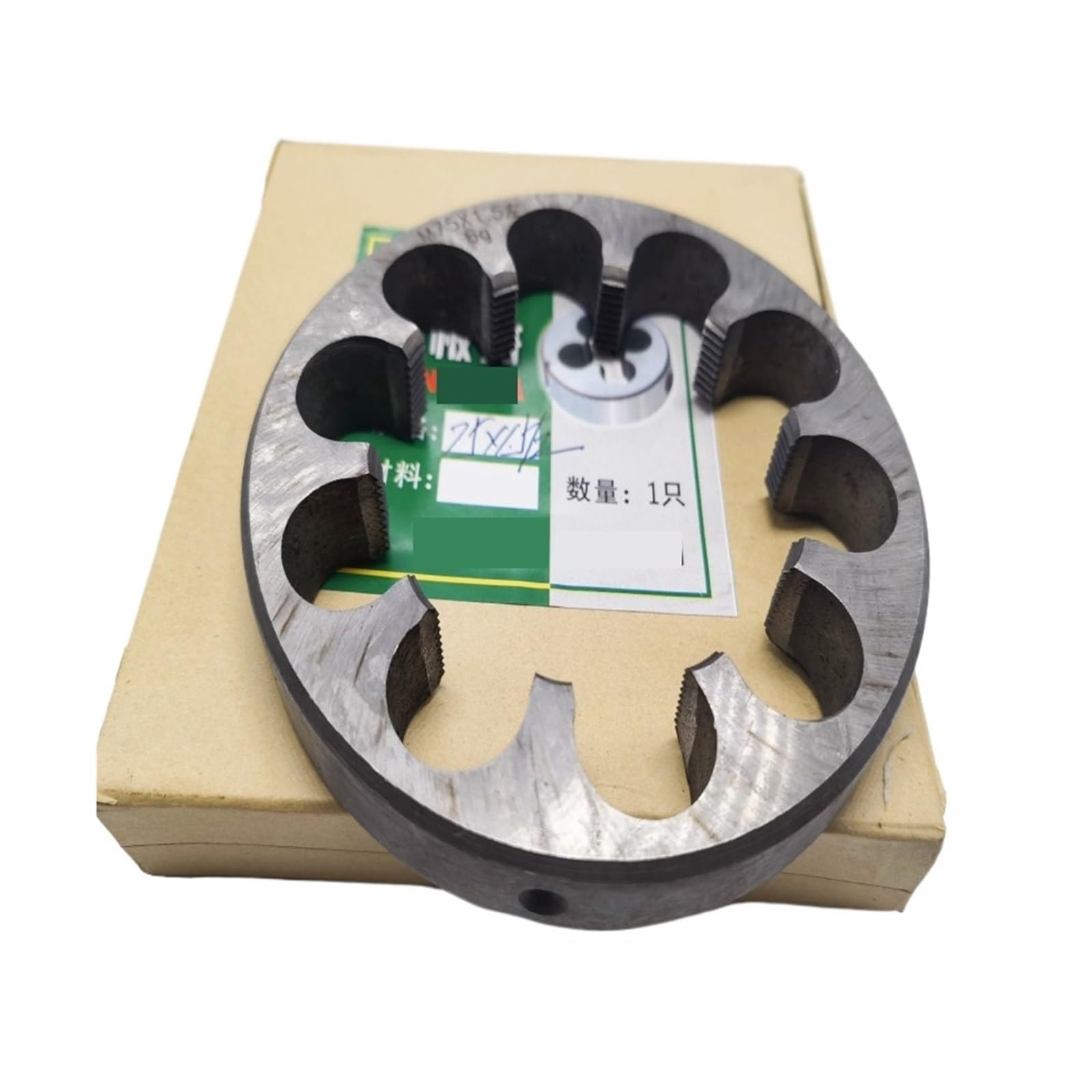 Filiere per riparazione filetti Filiera metrica sinistra M55-M80, macchine e utensili manuali, for maschiatura e riparazione di filettature esterne manuali e for macchine utensili(M72x2.0)