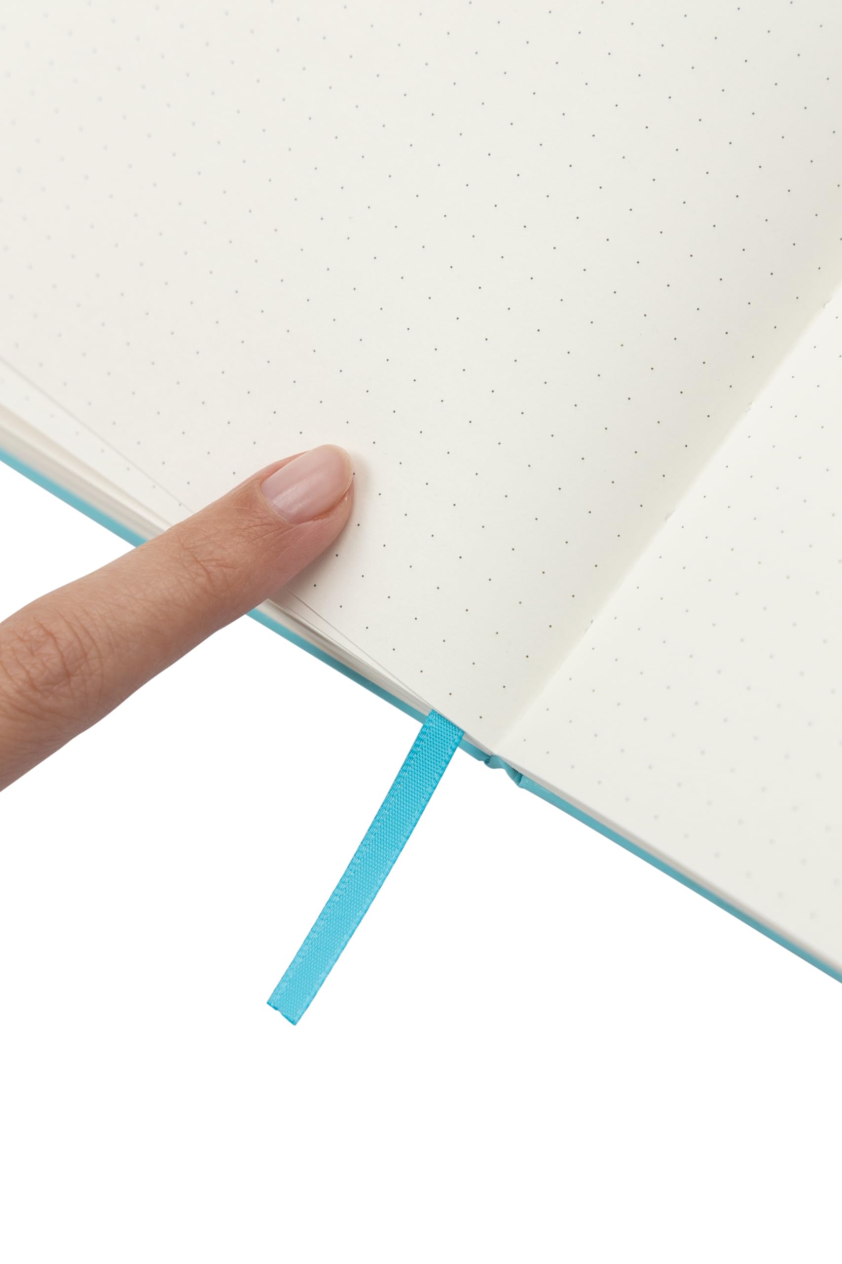 evelay Bullet Journal A5 Dotted Notebook with Faux Leather Hardback Cover and Premium 120gsm Thick Dot Grid Paper (128 Cream Pages - Image 4