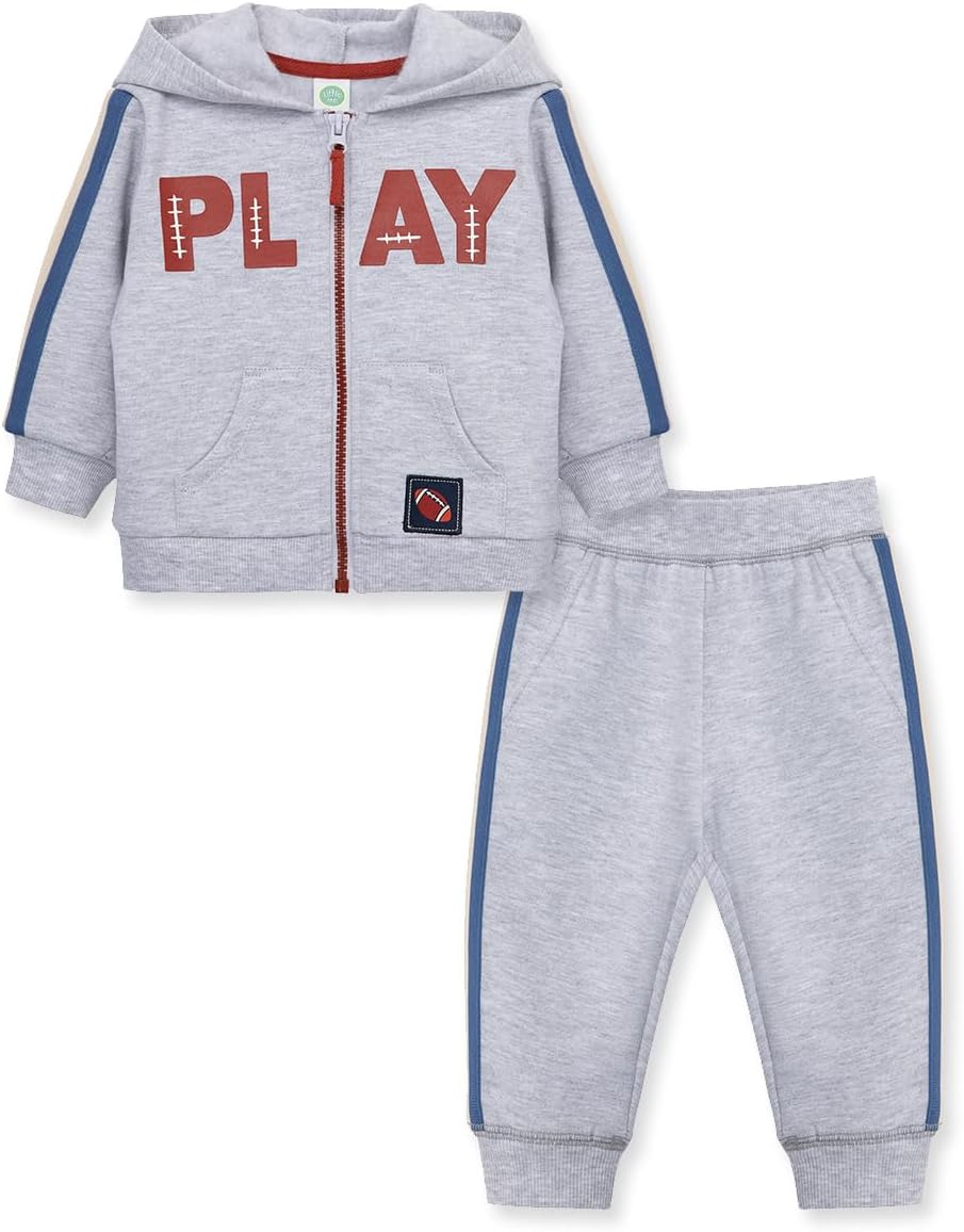 Little Me Clothes for Baby Boy's 2-Piece Hoodie and Pant Sets, 12 Months - 4T