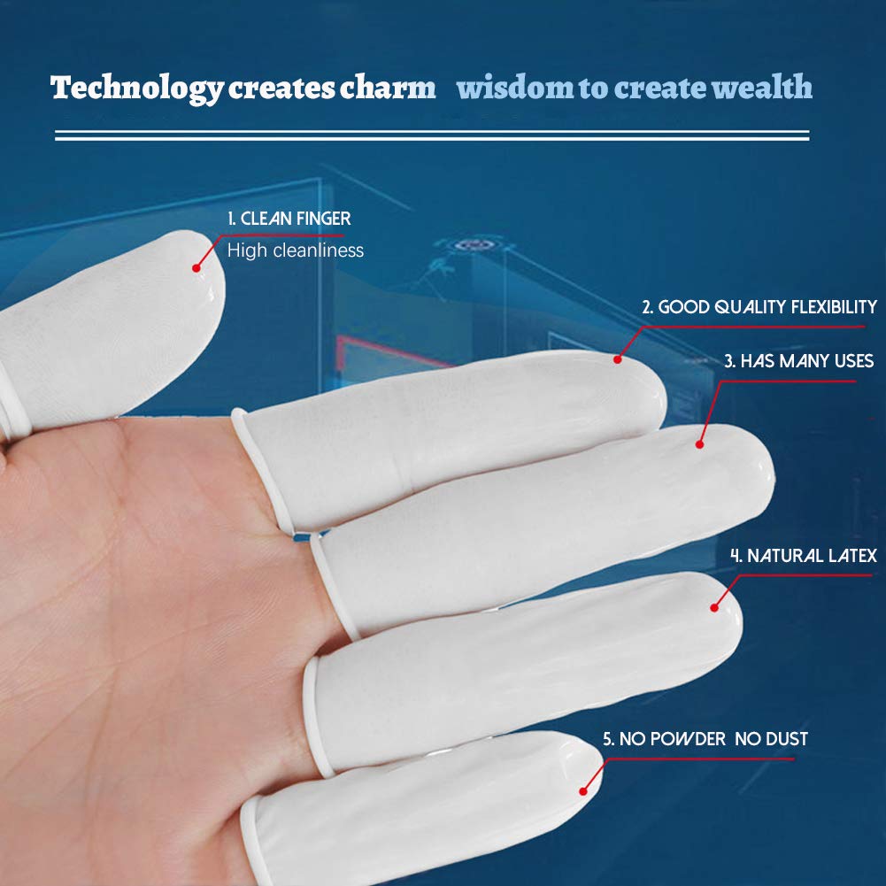 Gants Doigtier Latex Jetables Anti-statiques 750 pièces Protection Beauté Industrielle