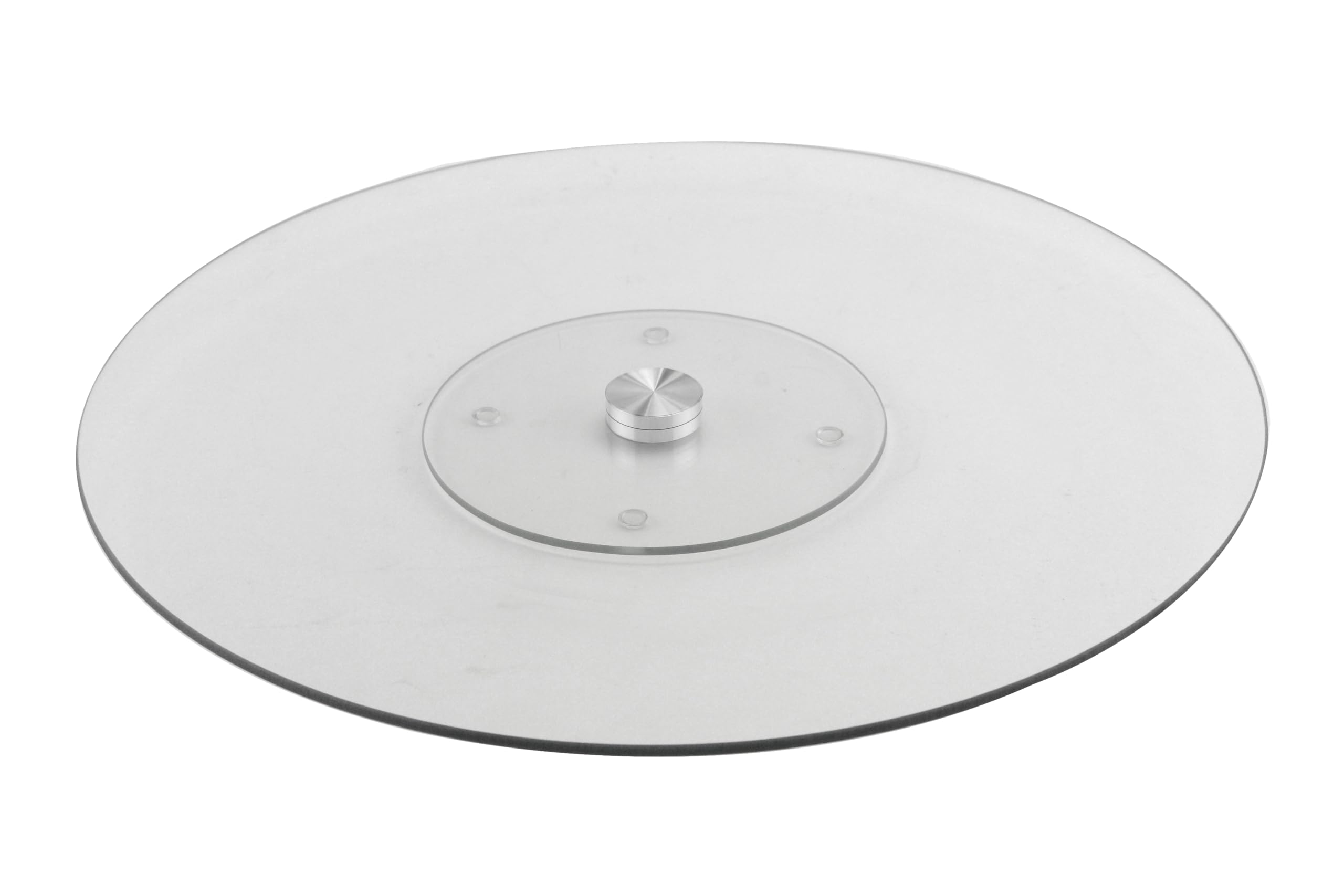 apollo THE HOUSEWARES BRANDGlass Lazy Susan 50cm, Stylish Rotating Centerpiece for Effortless Entertaining, Perfect for Restaurants and Large Gatherings, Easy-Care Dining Essential, Glass