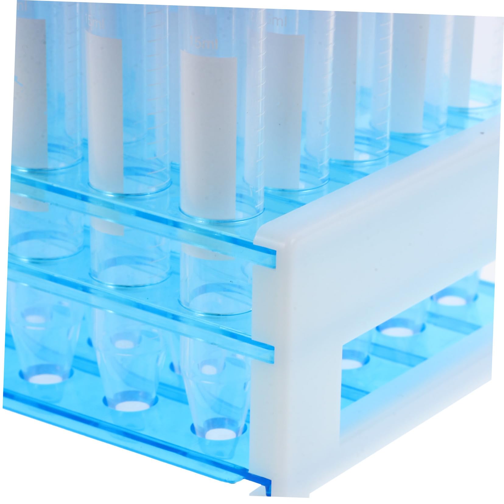 Gatuida 100piezas Gradillas para Tubos de Ensayo Tubos de Centrífuga de Ensayo de Plástico para Laboratorio para Experimentos Científicos y Uso Laboratorio