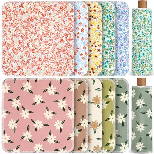 Redbaker 50 Pcs Reusable Paper Towels Paperless Reusable Cotton Cloths