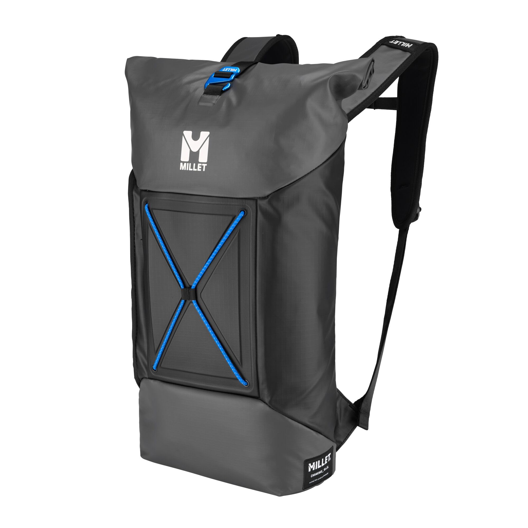 MILLET Sac À Dos Chamonix 15+5L Modulable PC 15'' Étanche (Noir/Bleu)
