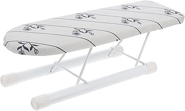 Homoyoyo Ironing Board Foldable Iron Board Small Tools Foldable Ironing Board Clothing Ironing Tool Ironing Board Hanger Ironing Padding Fabric Silver Mini Tabletop Ironing Board Clothes