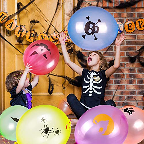 Halloween Balloons Party Decoration Favor - 36Pcs Halloween Punch Balloons For Kids 15 Inch Latex Colorful Globos Toys Birthday Party Supplies School Classroom Decor Halloween Pinata Trick Or Treat #TOP2