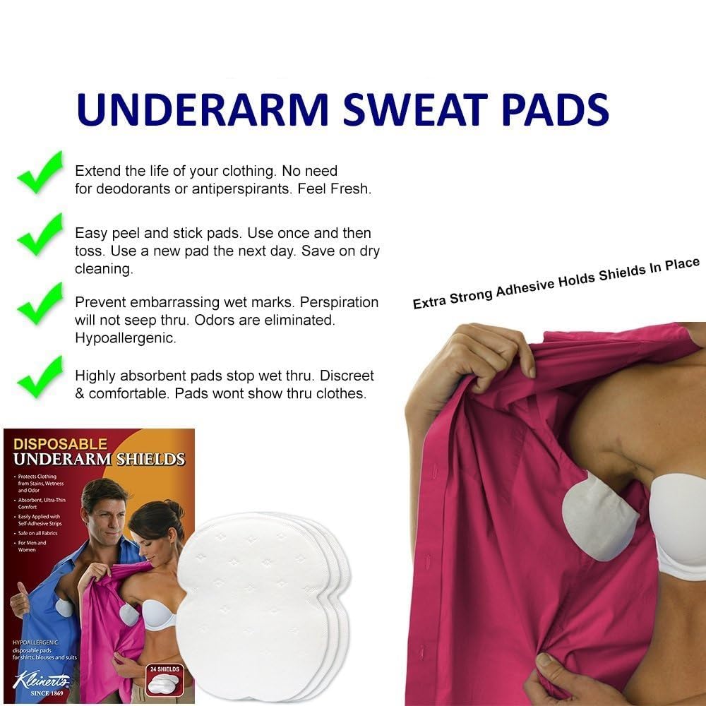 ORBITORA Underarms Sweat Pads Disposable Highly Absorbent Sweat Pads Cotton Anti Allergic, Anti Bacteria, Anti Smell For Men And Women (PACK OF 50) 4
