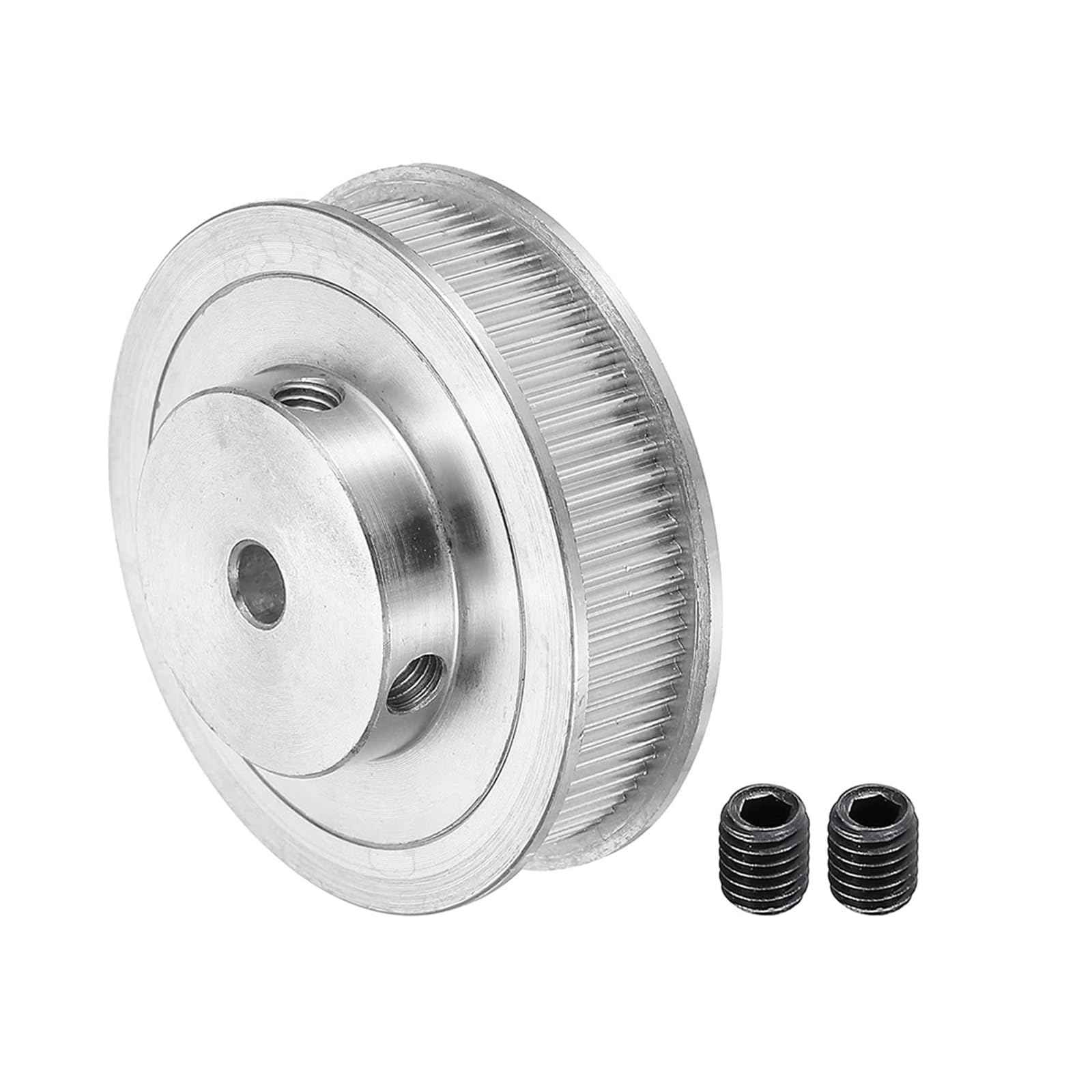 80T Zähne GT2 Zahnriemenscheibe Synchron-Radbohrung 5/6/8~18/19/25 mm Riemenbreite 6/10 mm 3D-Druckerteile zum Spannen offen 2GT Riemenscheibe (Bohrung 6,35 mm, 1 Stück Breite 10 mm)