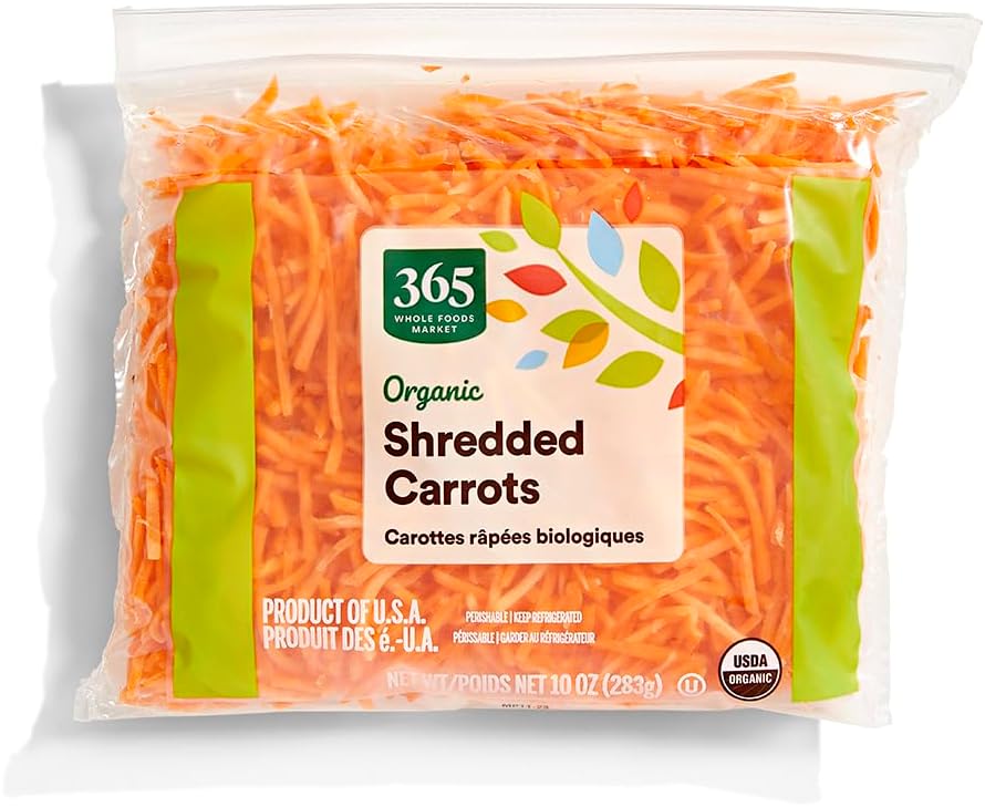 365 by Whole Foods Market, Organic Carrots, Shredded, 10 oz