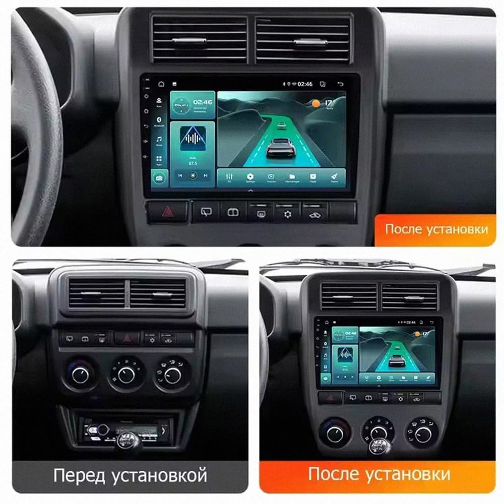 Car Stereo Carplay Radio de Coche para Lada NIVA 2019 Cámara Trasera - HD Pantalla Carplay Mirror Link - Portátil Radio Coche Bluetooth con, 8 Nuclear 6G+128G
