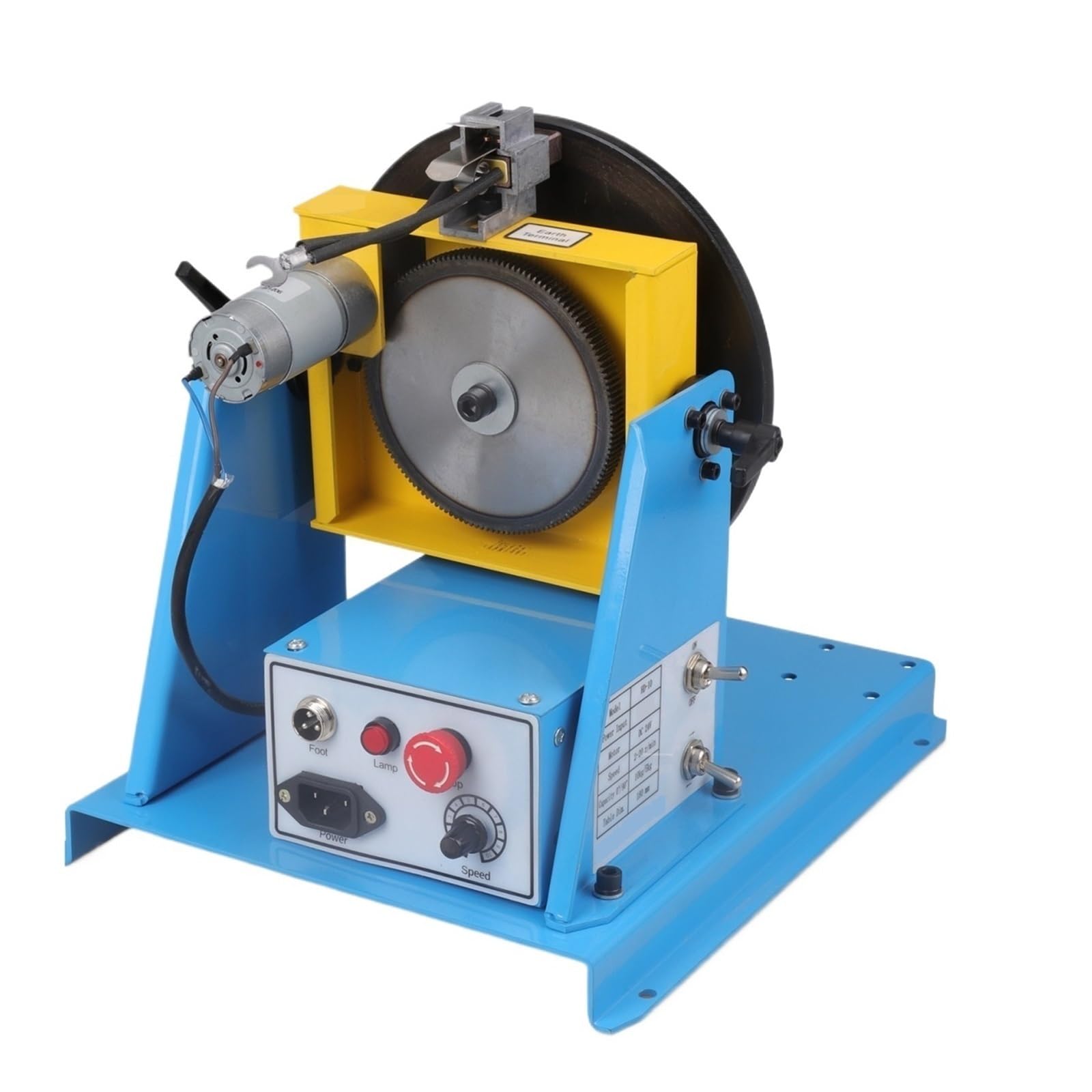 10KG Rotary Welding Positioner with 65 Chuck Turntable Table High Positioning Accuracy Suitable Smooth Rotation