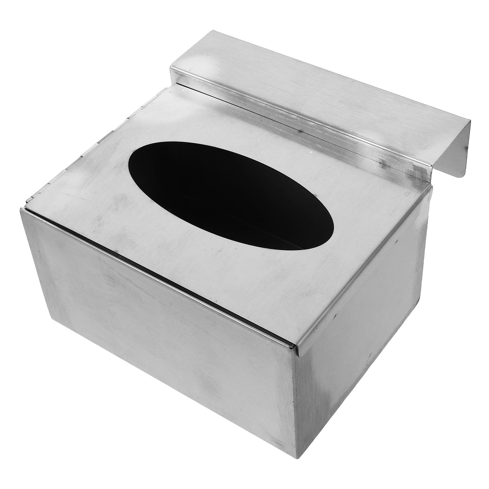 Soporte de Pared en Acero Inoxidable para Caja de Guantes de Diseño Ahorrador de Espacio Color Plata para Hospital y Cocina