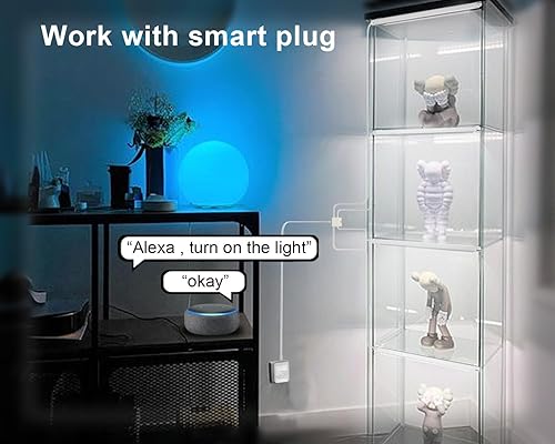 Miniatura 5 de Iluminación debajo del gabinete, 4 tiras de luces LED delgadas para estante de estantería, escaparate, eficiencia energética, 6 W, 600 lúmenes