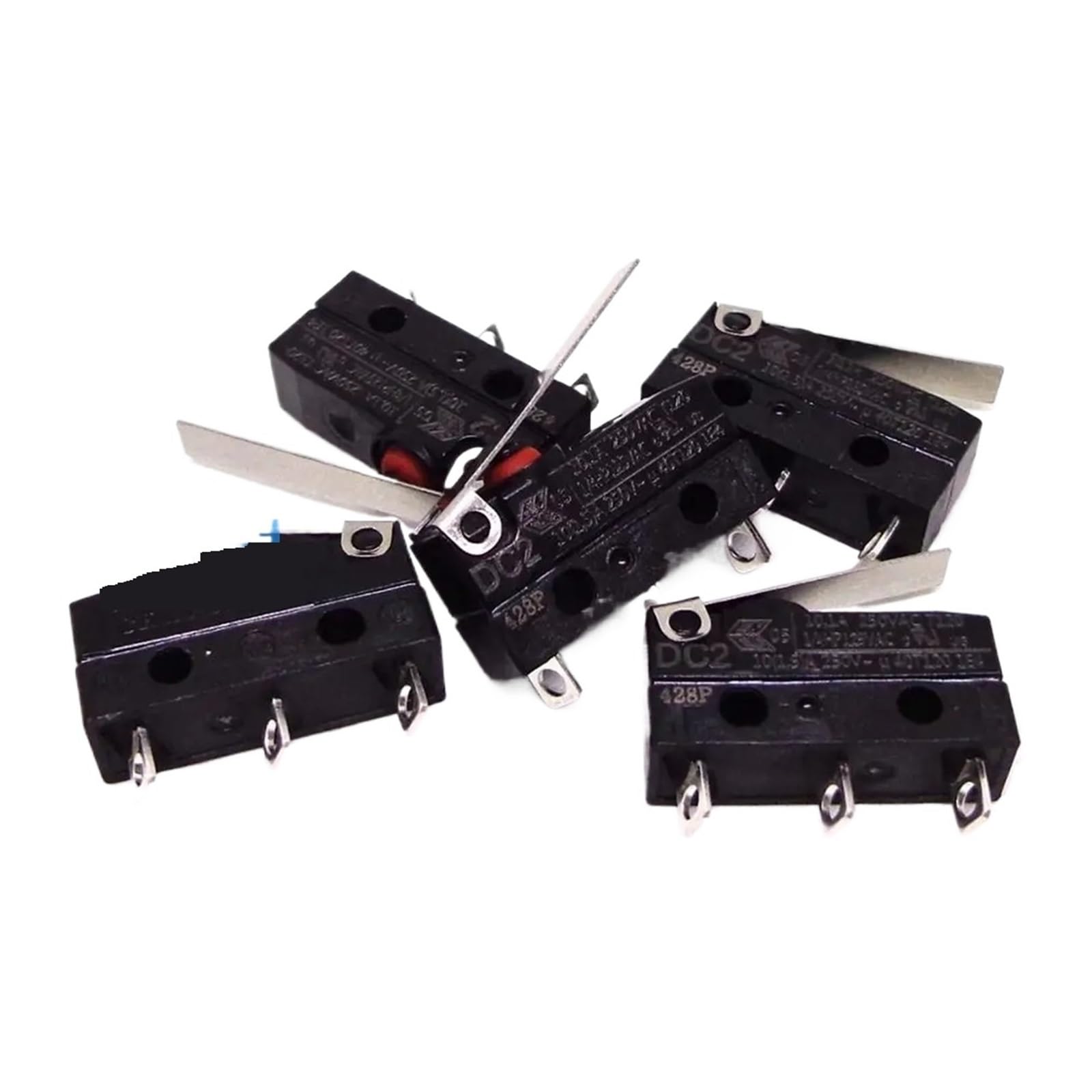 10PCS DC2 DC2C-A1LA DB2 DB2C-A1LA Micro switch with handle(DC2C-A1LA)