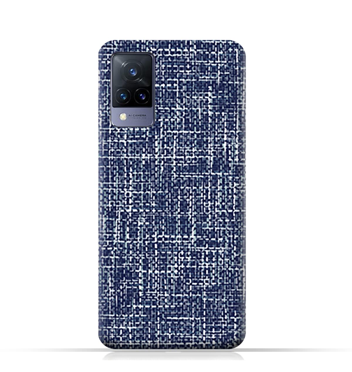 AMCDesign TPU Mobile Case Cover for vivo V21 5G with Brushed Chambray Pattern