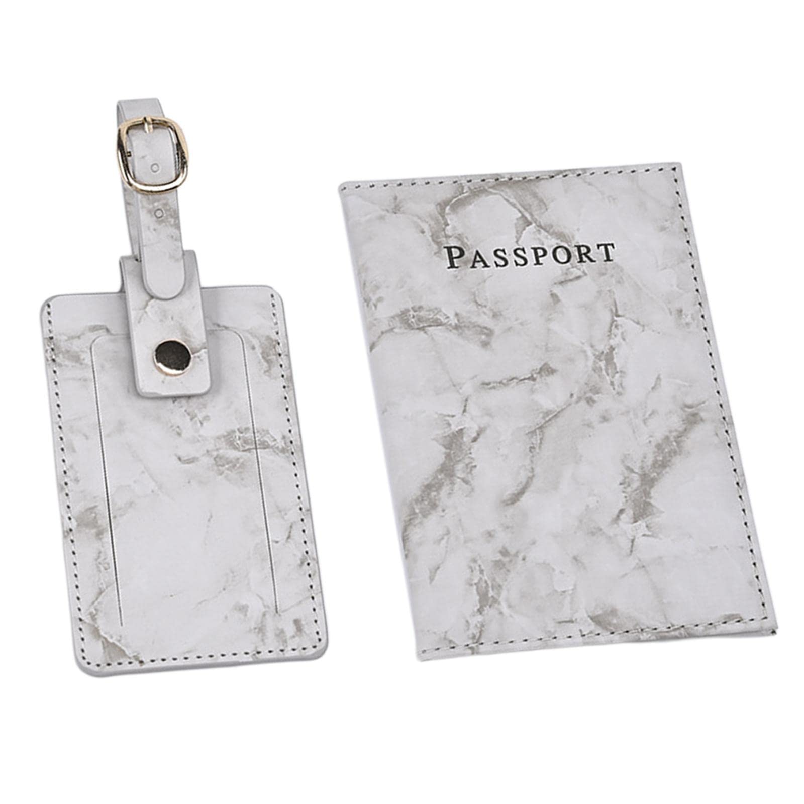 Club Bollywood® PU Leather Marble Passport Cover Luggage Tag Travel Baggage Marker Gray|Clothing Shoes & Accessories | Other Clothing Shoes & Accessories| Other Clothing Shoes & Accessories-image-35