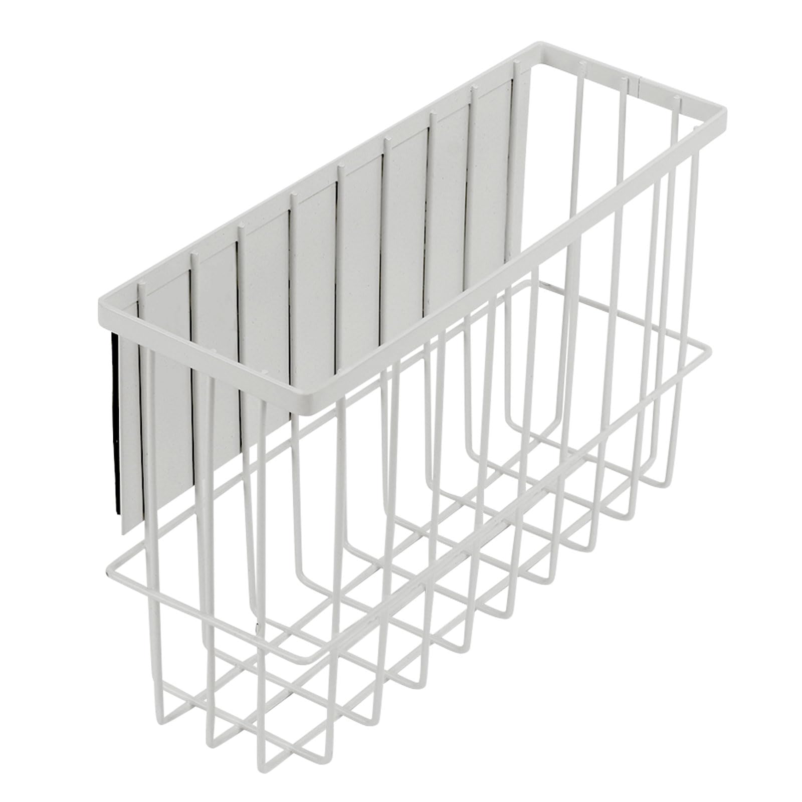 Tefola Magnetic Dryer Ball Rack, Laundry Basket Holder, Iron Wire, White