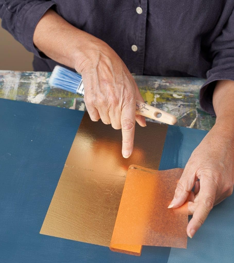 Annie Sloan Metal Leaf Booklet, Transfer (Copper), 25 Sheets, Great for Gilding Large Surface Areas