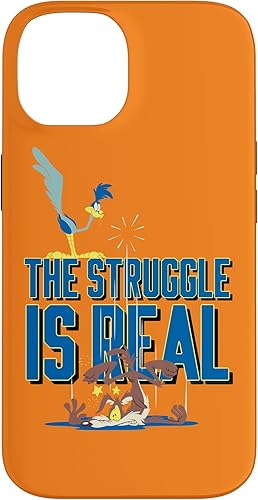 Vista 4 de Funda para iPhone 13 Looney Tunes Roadrunner la lucha es real