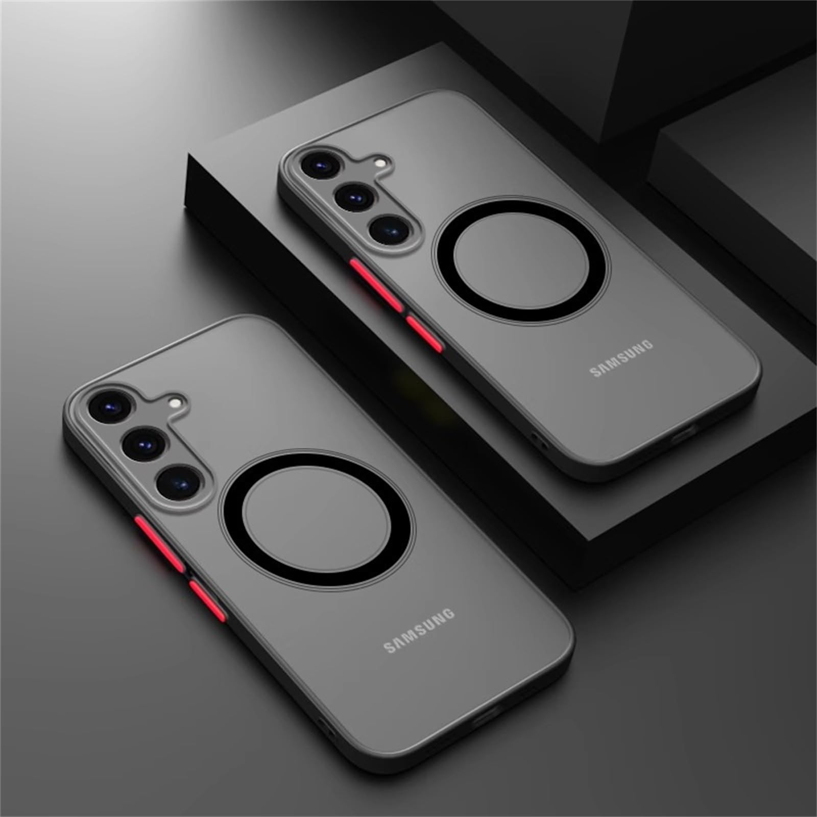 for galaxy a36 5g ケース magsafe対応 マット クリア おしゃれ かわいい ギャラクシーa36 ケース SC-54F マグセーフ対応 マグネット搭載 tpu ワイヤレス充電対応 薄い 軽量 指紋防止 可愛い 耐衝撃 シンプル 韓国 ブラック