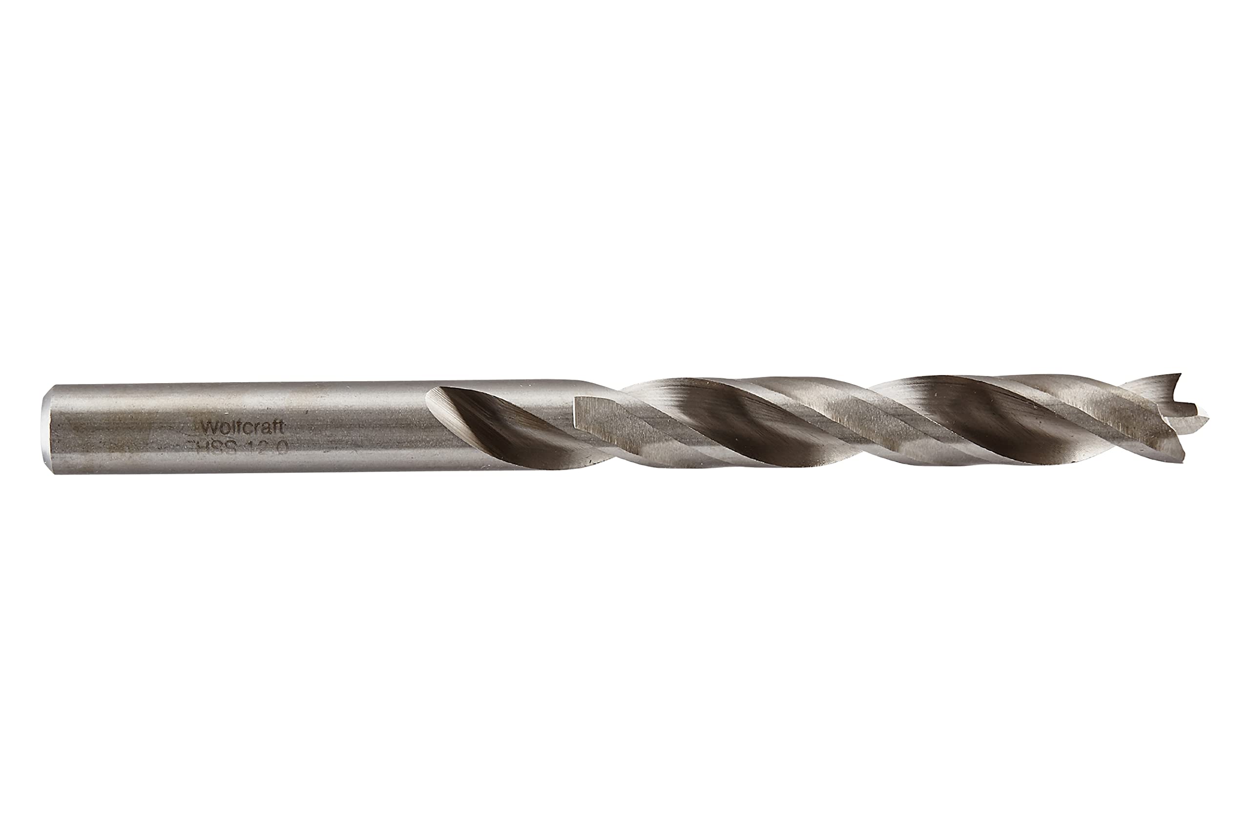 wolfcraft HSS Wood Twist Drill Bit "Professional", diameter 12 mm I 7251000 I for Drilling into Very Hard Woods