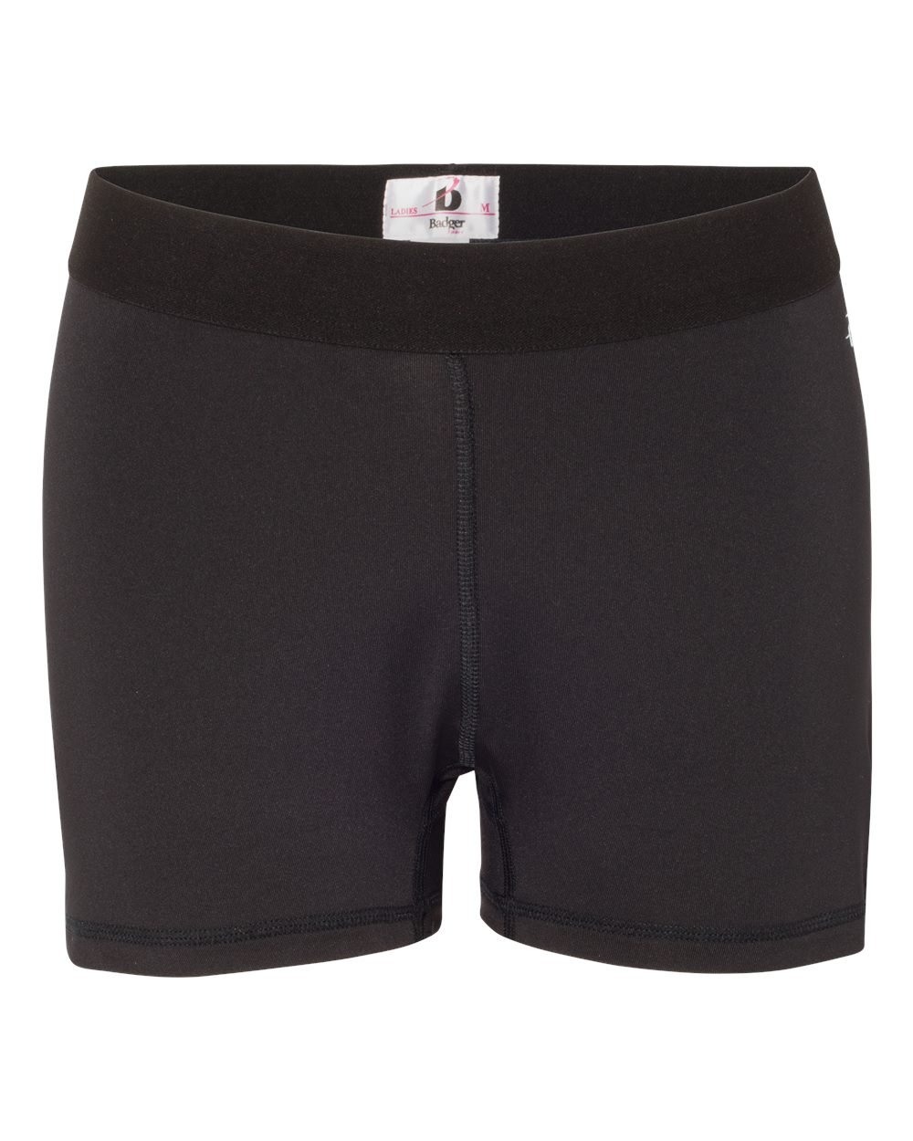 Black Girls Medium Pro-Compression Shorts