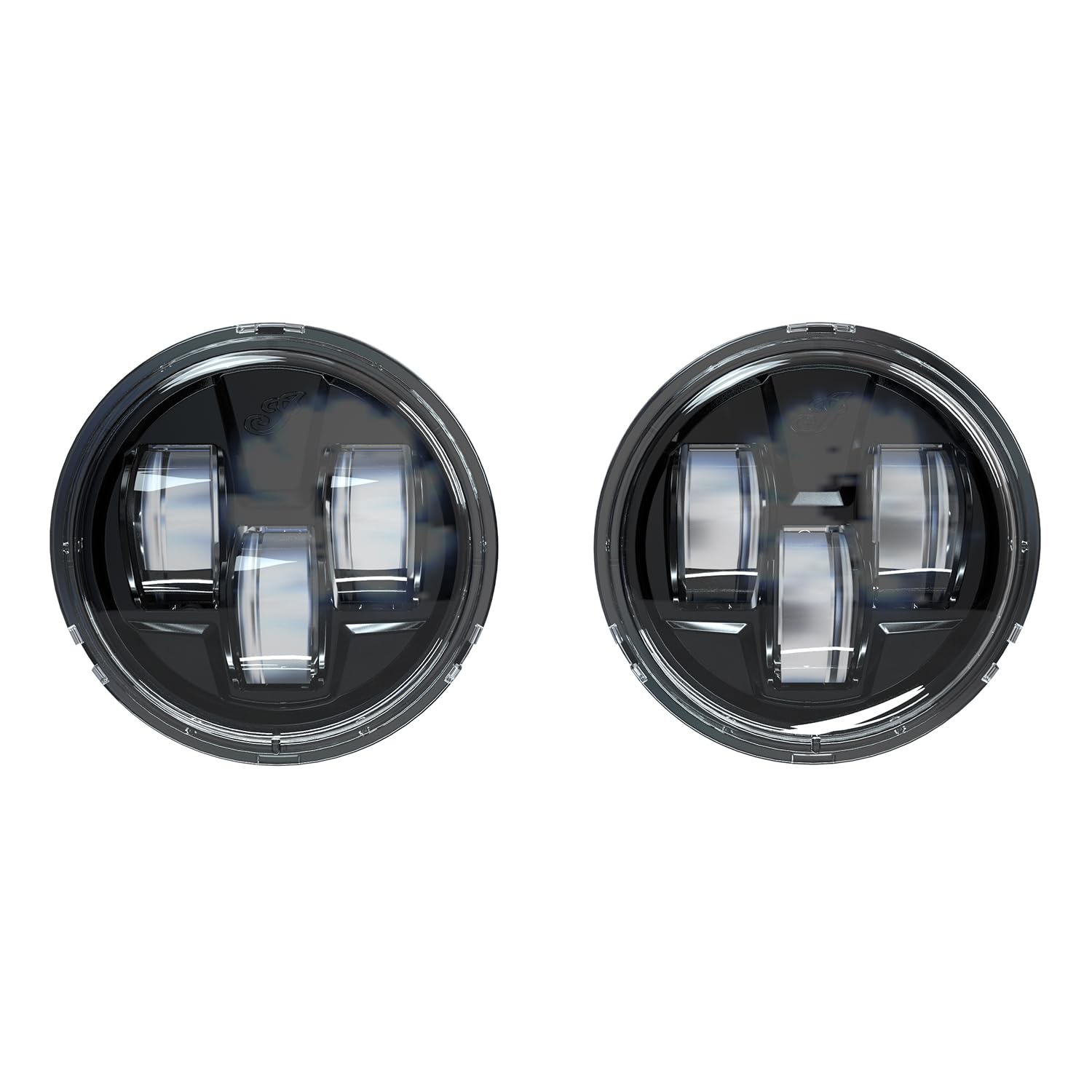 Indian MotorcycleDriving Lights Pathfinder S LED, Pair, for Specific Challenger, Chief, Chieftain, Pursuit Dark Horse, Roadmaster Limited Models and More, Gloss Black, 3.5-Inch Size - 2884708-266
