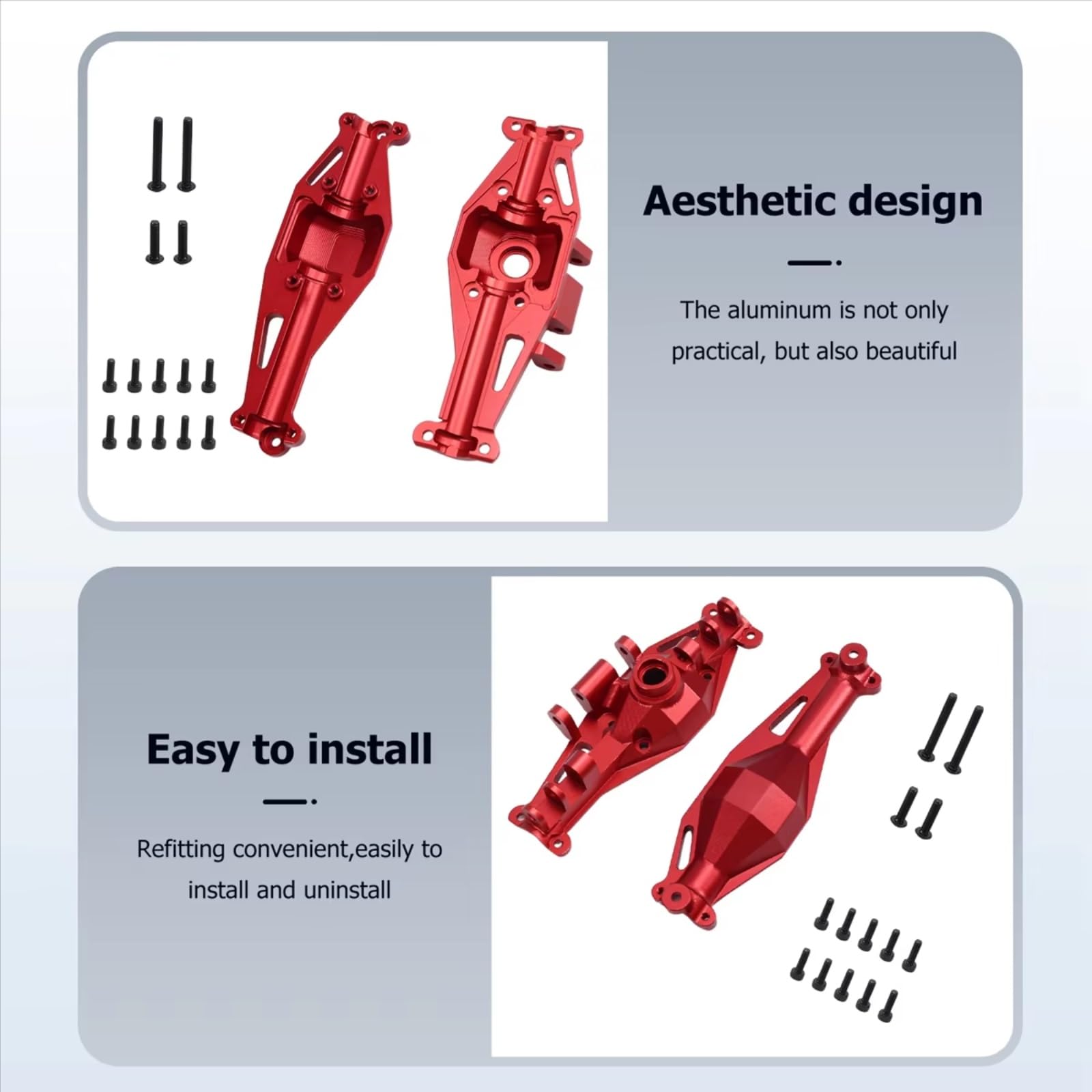 Ricambi Crawler RC Per H12Y H12Y + 1/12 RC Auto Aggiornamenti Parti Componenti Accessori Modifiche Sostituzioni Riparazioni Kit Alloggiamento Asse Anteriore E Posteriore