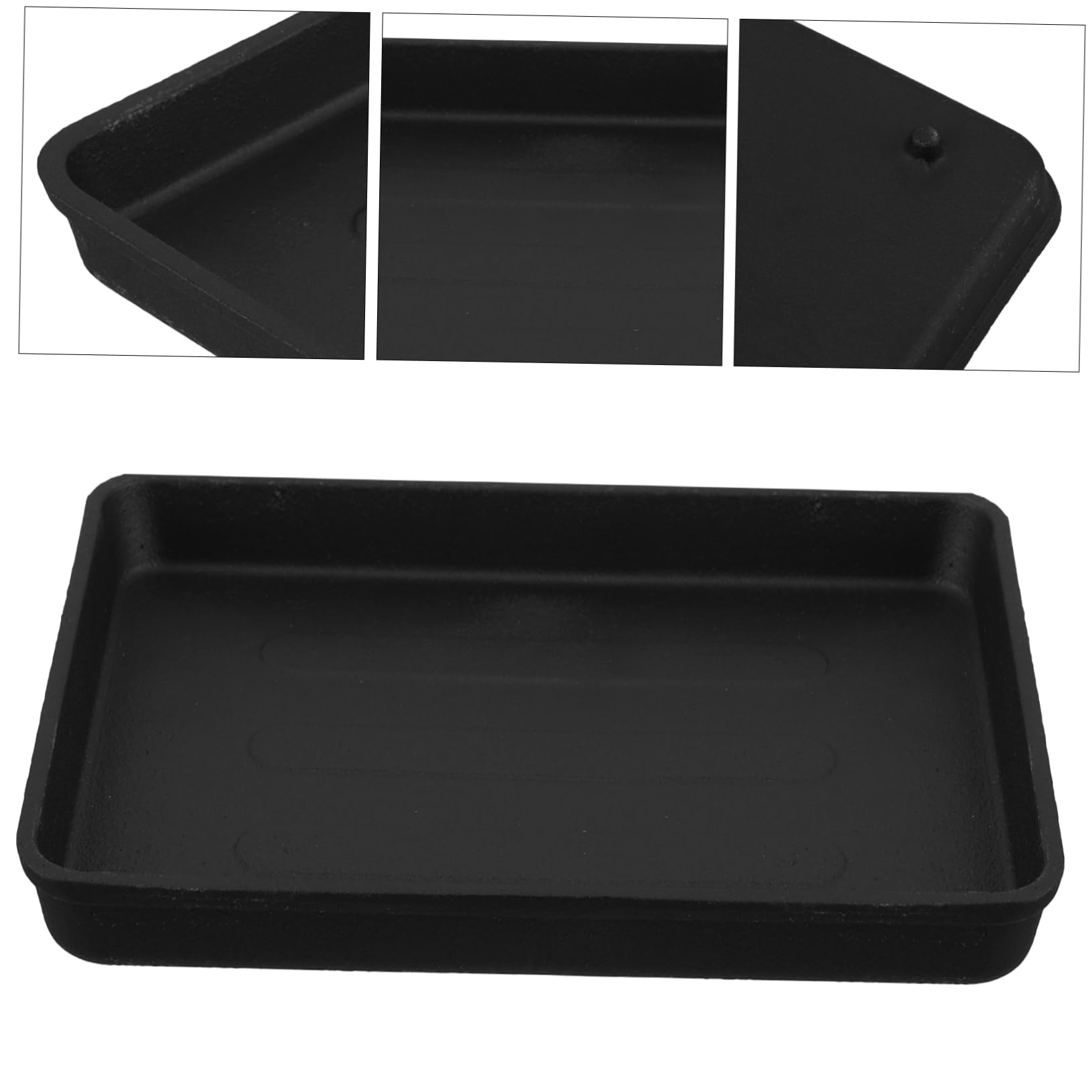 Amazon.co.jp: OFFSCH 鋳鉄製厚手鉄板焼きグリルプレート ローストパン
