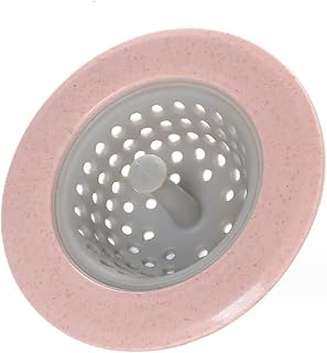 Kitchen Sink Strainer, Silicone Sink Strainer, Waste Plug Sink, Strainer, Waste Collector, Bathroom Accessories Sewer Hair Strainer Pink