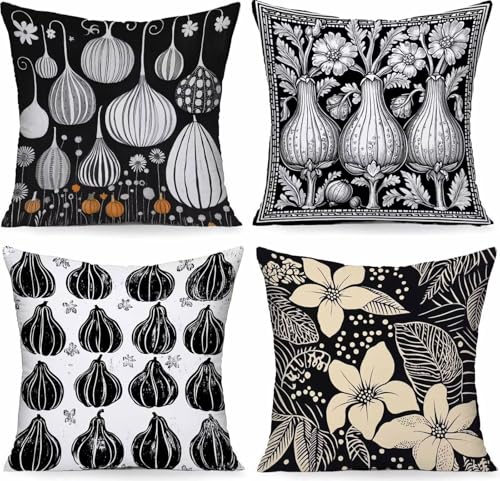 Coussin canapé imperméable lot de 4 protège de l'humidité avec style fleur - 2