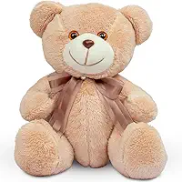 Ursinho de Pelúcia Antialérgico para Decoração 20cm (Caramelo/Marrom)