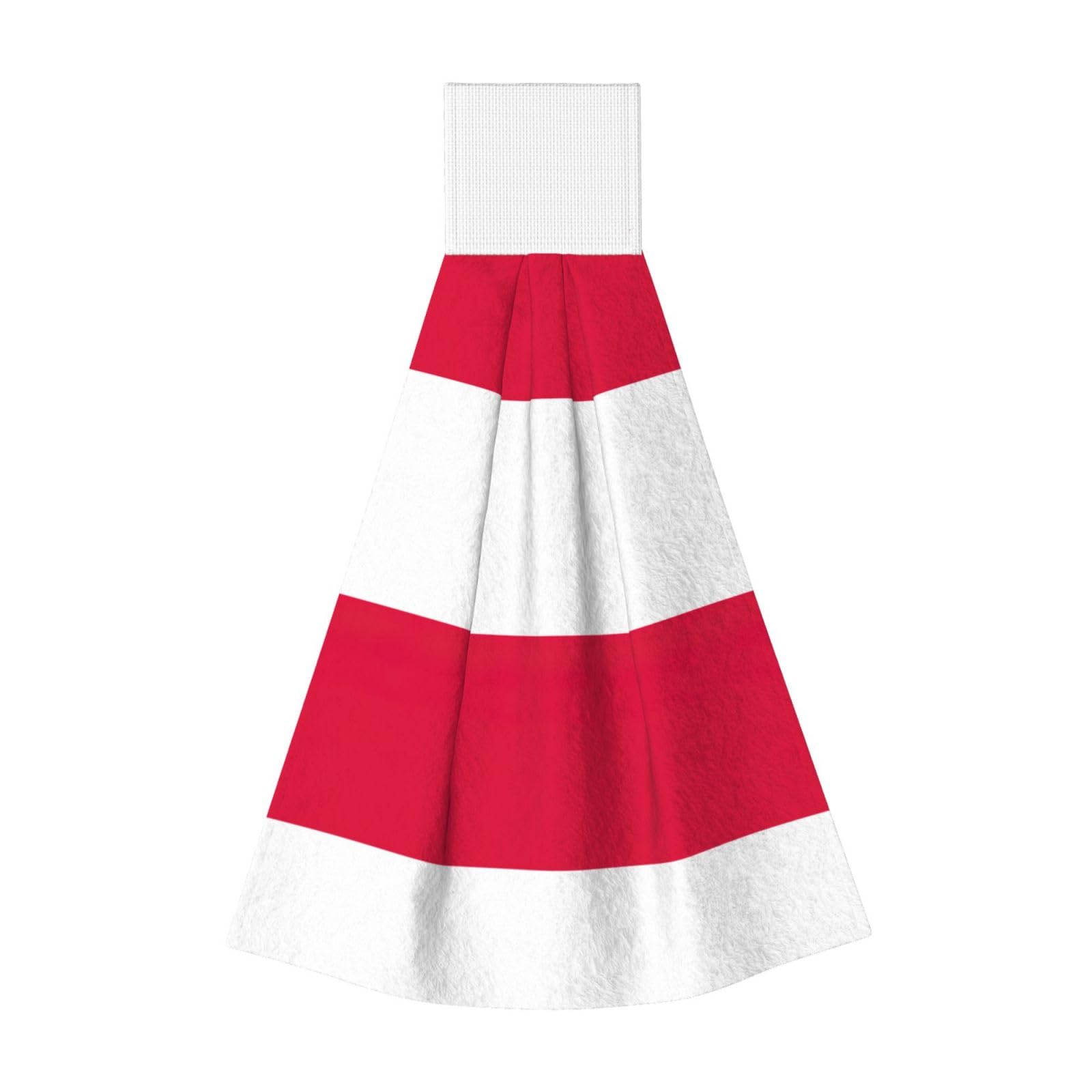 DUWAA Polish Flag Print Hanging Hand Towel Quick Dry Bathroom Towel Soft Kitchen Towel