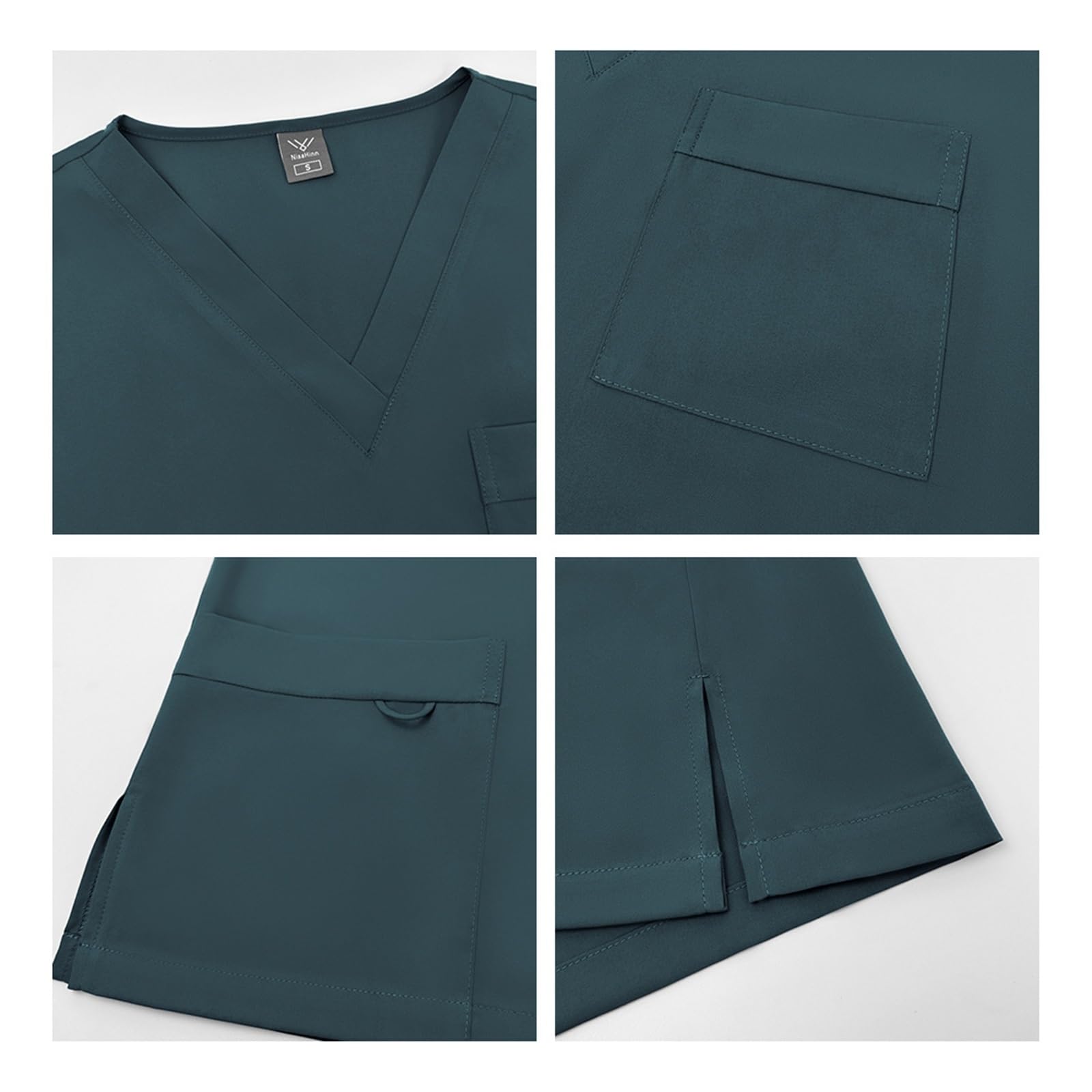 Divisa Infermiere Donna Set di due pezzi uniforme for medici e infermieri, in elastico ad asciugatura rapida, for uomini donne