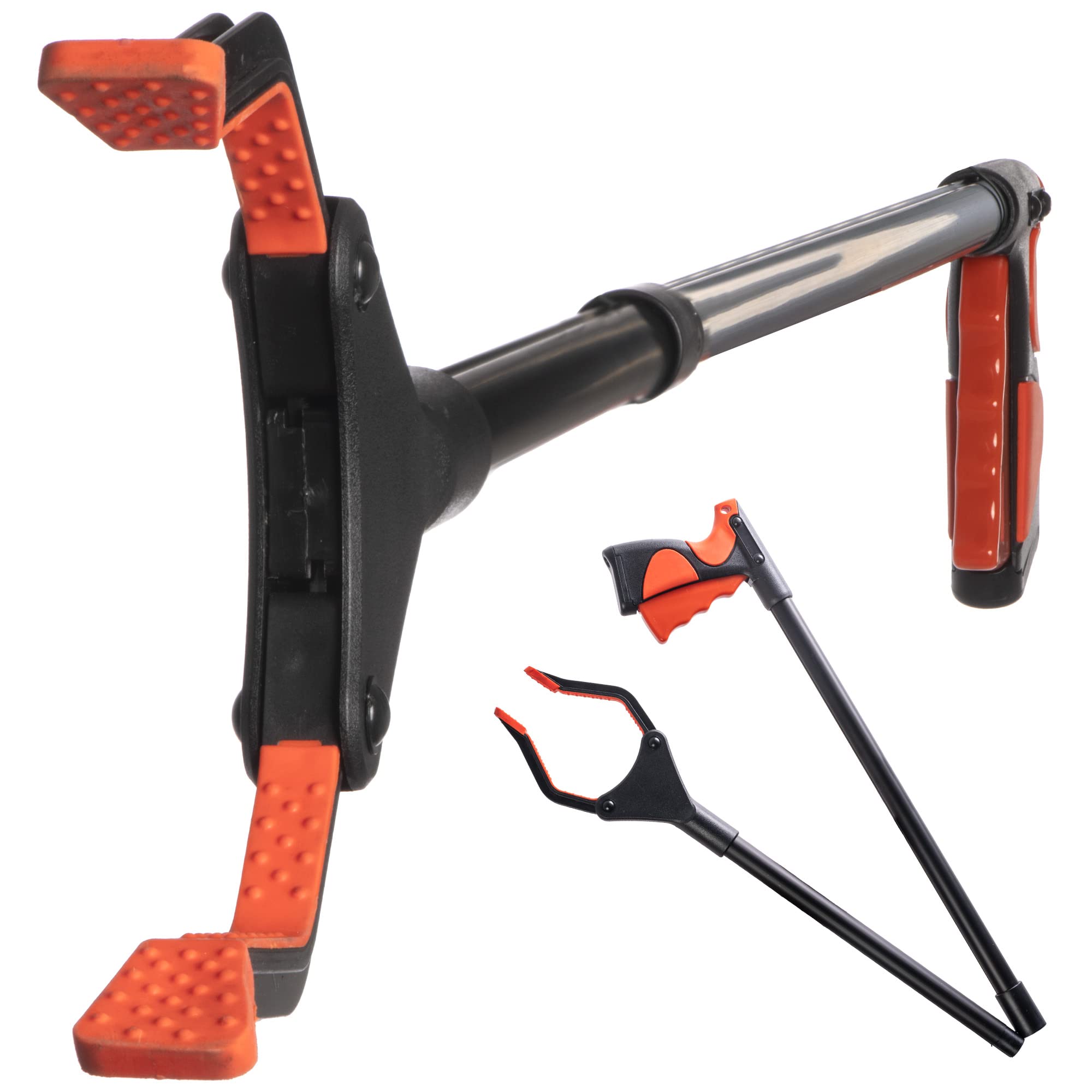 Foldable Litter Picker | Long Reach Pick Up Helping Hand Tool Equipment | Folding Indoor Garden Rubbish Grabber (38" Length)-image-42