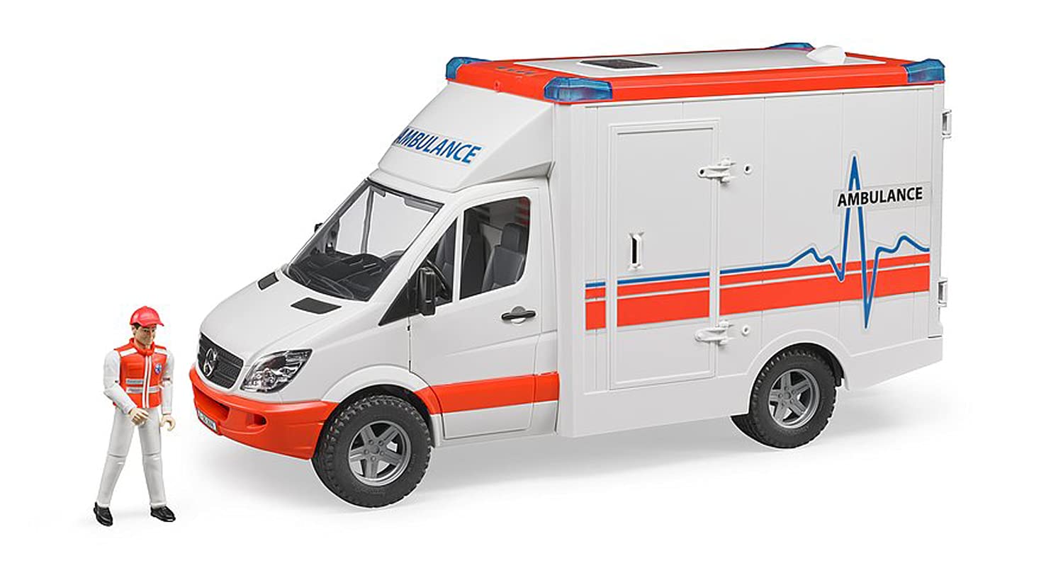 BRUDER - 02536 - Véhicule Ambulance MERCEDES BENZ Sprinter avec ambulancier