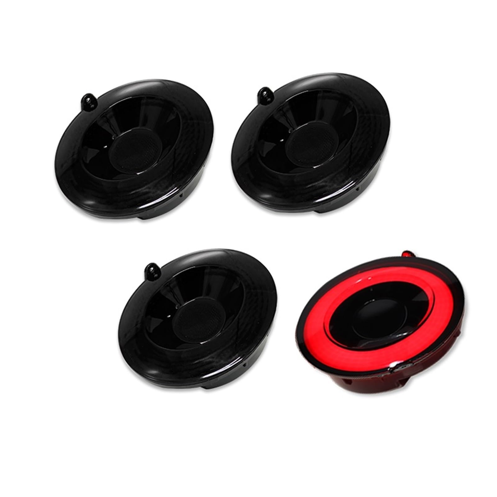 4pc Taillight 3D Optic LED Tail Lamp Assemblies Compatible For Chevrolet C6 Corvette Rear Running Driving Parking Lamp Taillight Brake Lamp(Style B)