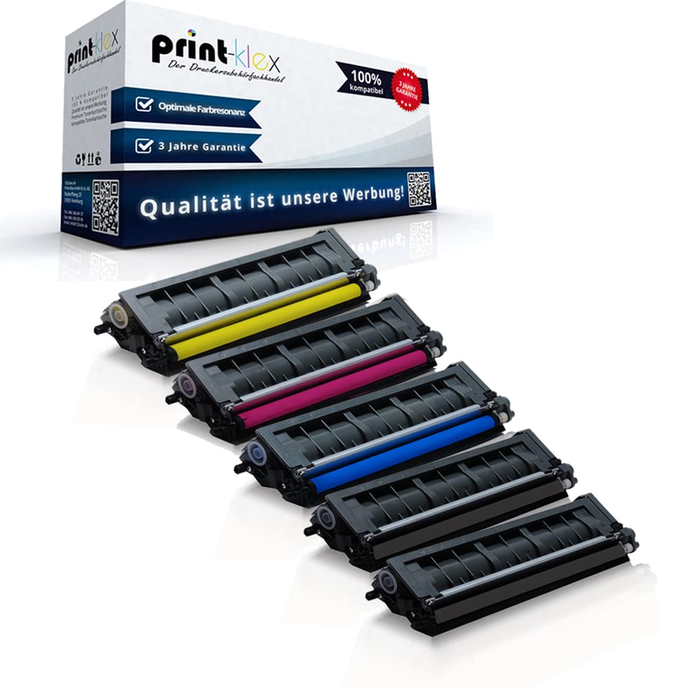 Lot de 5 cartouches de toner compatibles pour Brother MFC 9460 CDN MFC 9465 CDN MFC 9560 CDW MFC 9970 CDW TN325 TN 325 TN-325 Noir/cyan/magenta/jaune