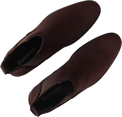 TruClothing Men's Boots Slip On Suede Leather Lined Chelsea Ankle Shoes