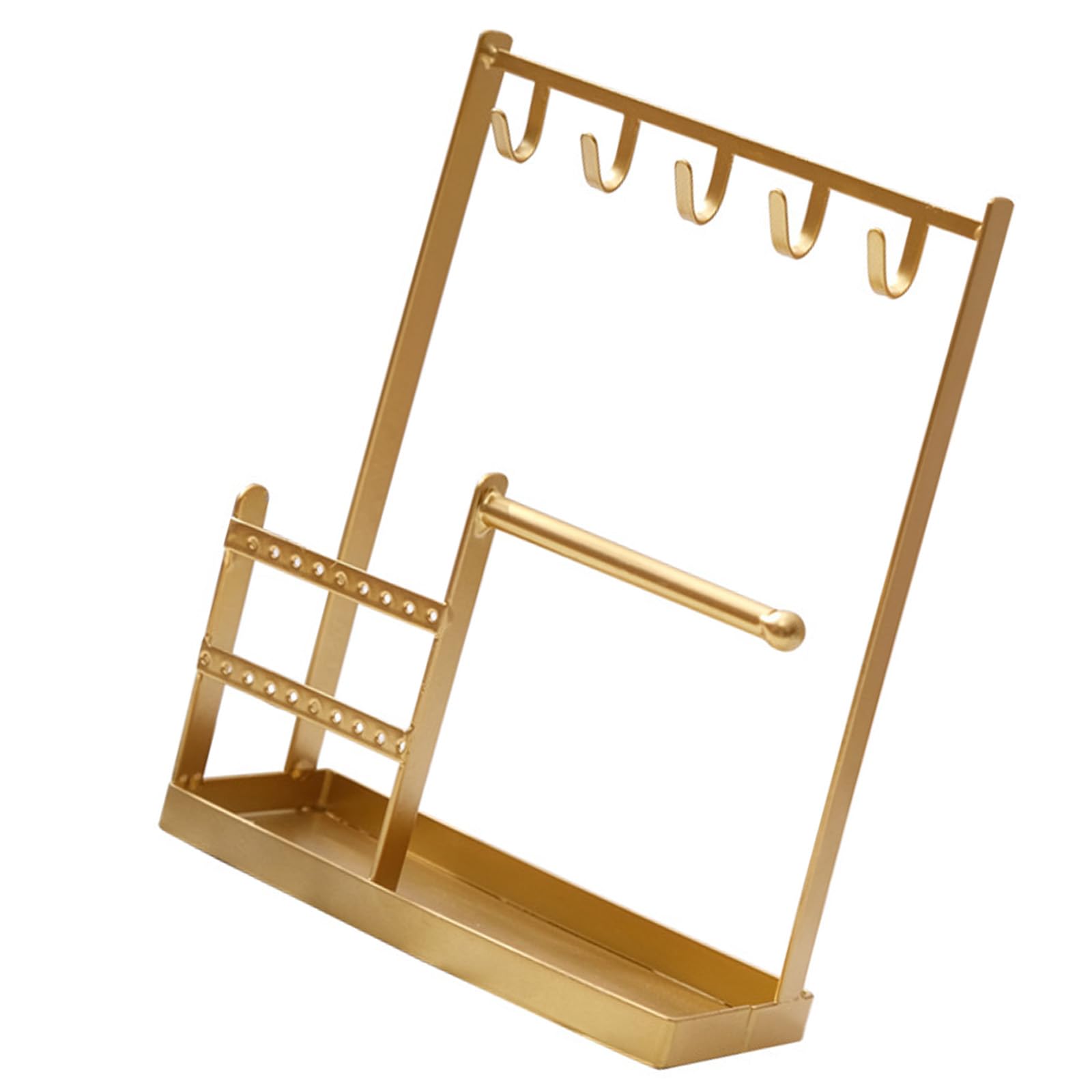 MICFENY Elegant Entryway Organizers For Keys And Earrings With Sturdy Multi Functional Hooks And Tray For Small Items