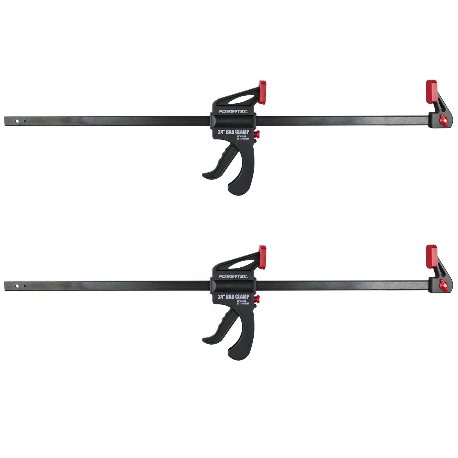 POWERTEC 71596 24 inch Quick Release Bar Clamp with 30 inch Spreader