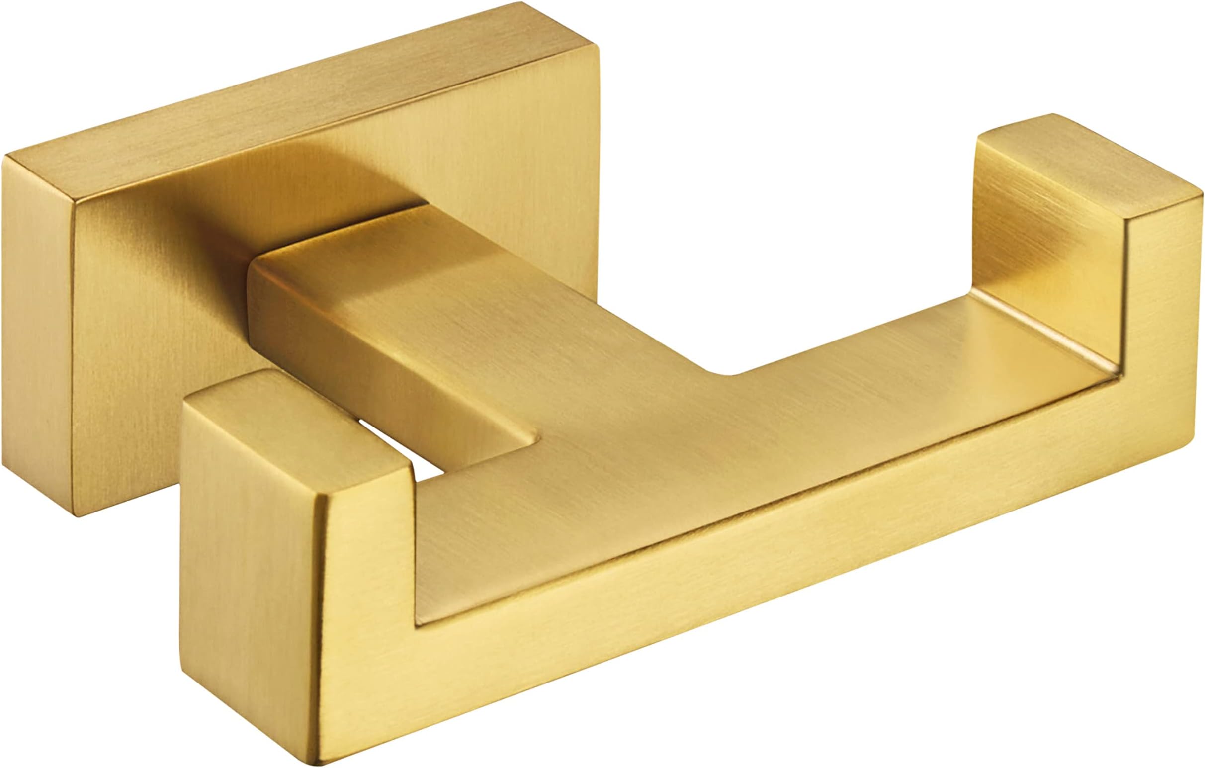 Suyar Double Towel Hook Brushed Gold, SUS304 Stainless Steel Square ...